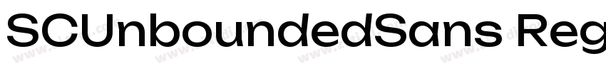 SCUnboundedSans Regu字体转换